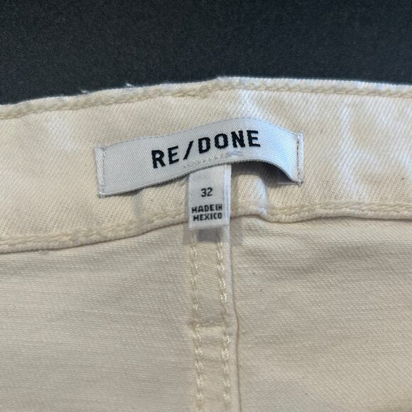 NWT RE/DONE 70s Ultra High Rise Stove Pipe Jeans – White, Size 32 (33” Inseam) - Picture 5 of 11